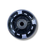 Колесо для самоката/роликів 69 мм чорне (1 шт), підшипники ABES-7 зі світлом, фото 2