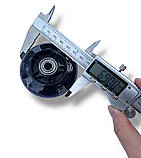 Колесо для самоката/роликів 69 мм чорне (1 шт), підшипники ABES-7 зі світлом, фото 5