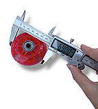 Колесо для самоката/роликів 69 мм червоне (1 шт), підшипники ABES-7 зі світлом, фото 5