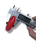 Колесо для самоката/роликів 69 мм червоне (1 шт), підшипники ABES-7 зі світлом, фото 4