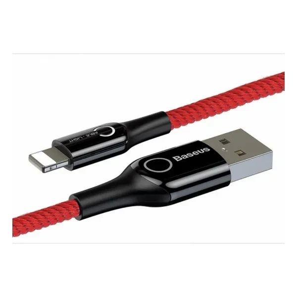 Дата-кабель Baseus USB (тато) - Apple Lightning (тато) 1 м CALCD-01 Red, фото 1