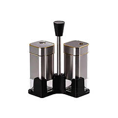 Набір для спецій на підставці 2 баночки для солі та перцю по 120 мл HP531T1005J