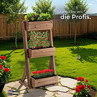 Вертикальна грядка Flora коричнева 60 x 49 x 140 см