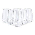 Набір склянок 6 штук по 390 мл скляний прозорий HP558, фото 3