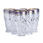 Скляні стакани набір із 6 штук по 250 мл синій HP567, фото 3