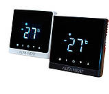 Терморегулятор програматор Alfa Heat Smart Wi-Fi ЧОРНИЙ/ ЧОРНИЙ-СРІБЛО, фото 3