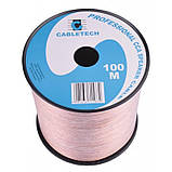 Кабель акустичний Cabletech 2x1mm CCA, 100 м, прозорий (KAB 0357), фото 2