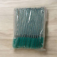 Щіточки одноразові для брів 50 шт бірюзові