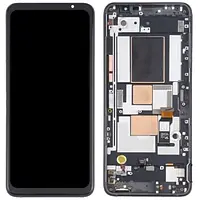 Дисплей Asus ROG Phone 5 ZS673KS /5 Pro /5 Ultimate /5s ZS676KS /5s Pro чорний, Amoled, оригінал PRC, з рамкою