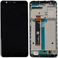 Дисплей Asus ZenFone Max Plus M1 ZB570TL чорний, оригінал PRC, з рамкою