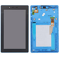 Дисплей Lenovo Tab 3 TB3-710F Essential /TB3-710L чорний, з рамкою синього кольору