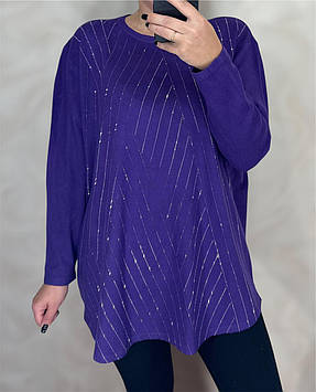 Жіноча кашемірова туніка "G.L.S.A." Art: 25201 Розмір 52-60 Фіалетовий