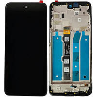 Дисплей Motorola XT2213 Moto G 5G 2022 чорний, оригінал PRC, з рамкою