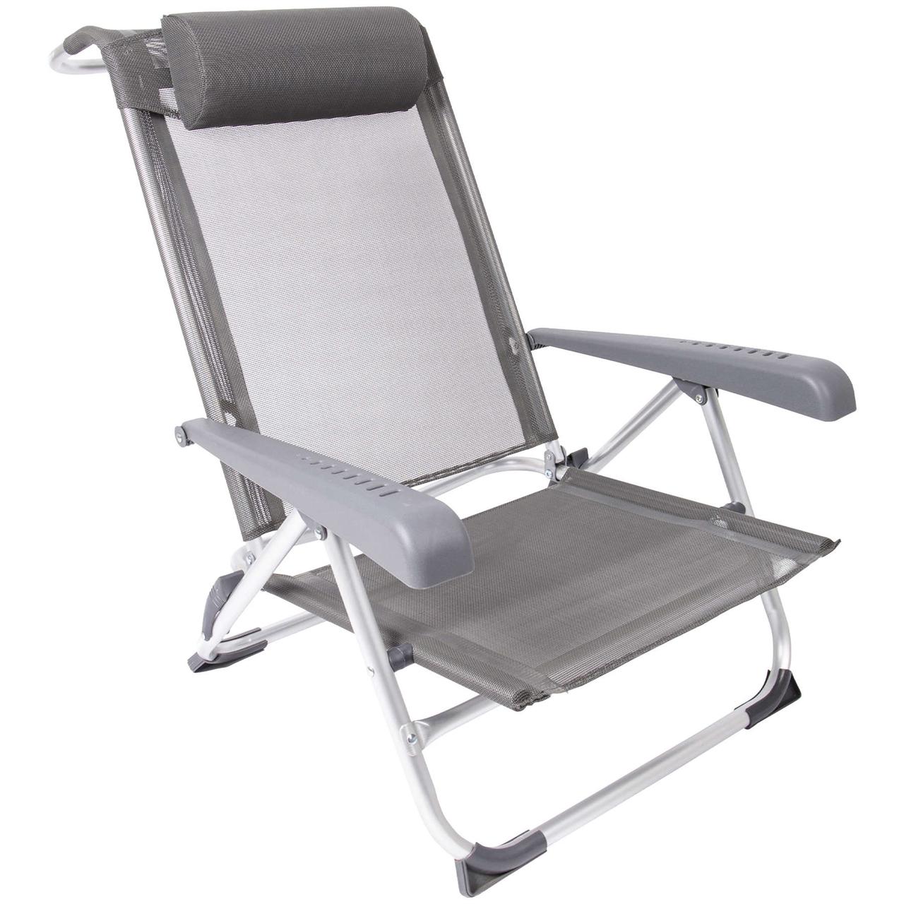 Крісло розкладне Bo-Camp Saint-Tropez Grey (1204796), фото 1