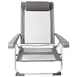 Крісло розкладне Bo-Camp Saint-Tropez Grey (1204796), фото 3