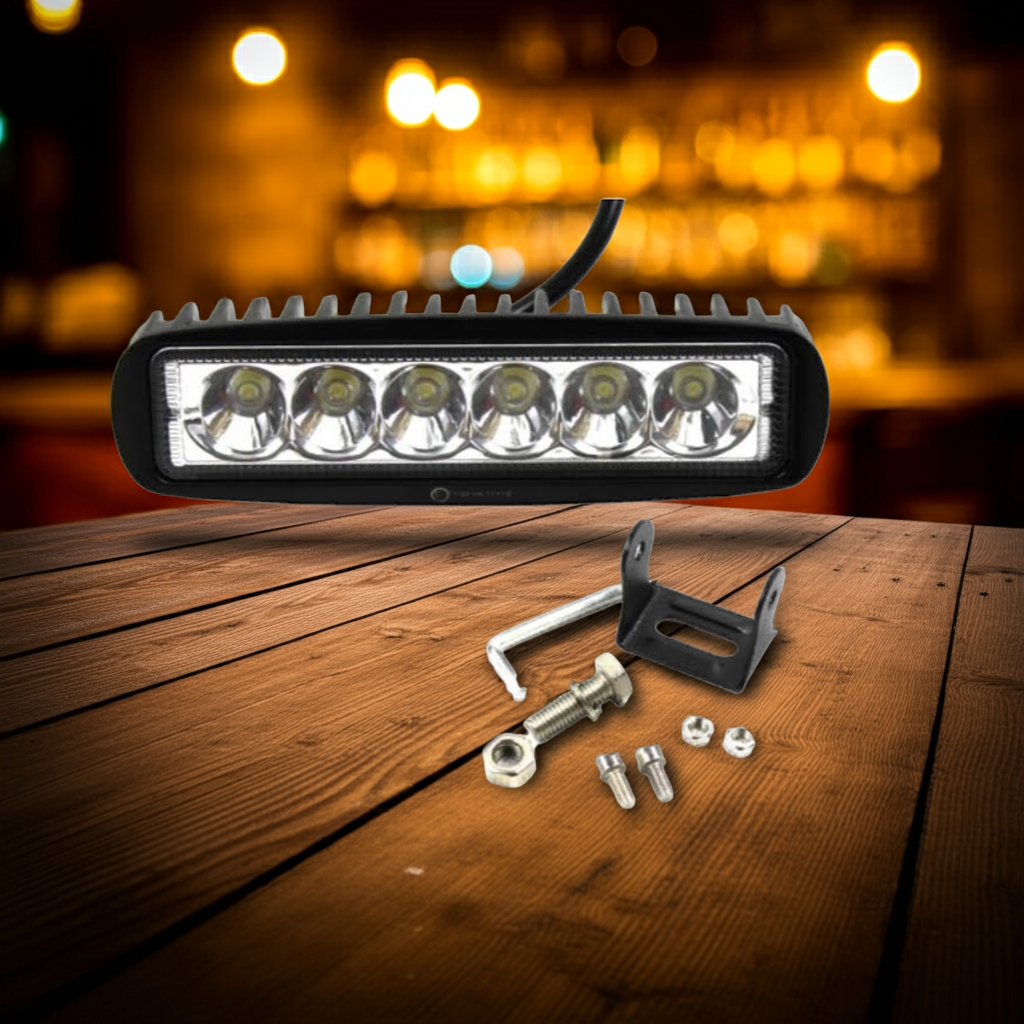 Фара Led 18ВТ яскрава 6 диодов  по 3W, фото 1