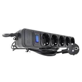 Мережевий подовжувач Europower EPB518 1.8m Black (EPB518)