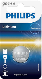 Батарейка Philips Lithium (CR2016/01B)