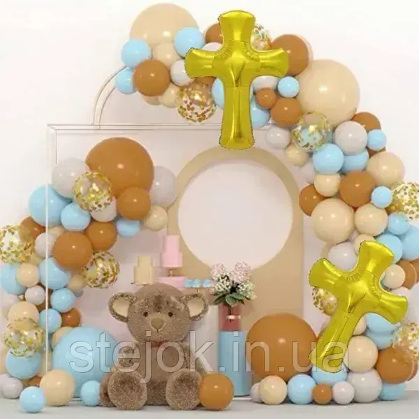 Набір куль для арки "Хрещення" ніжна (140 куль), фото 1