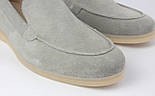 Світло сірі замшеві лофери мокасини сліпони чоловіче літнє взуття великих розмірів 46 47 48 Rosso Avangard Estiva Grey Vel Vel BS, фото 6