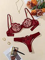Комплект жіночої білизни Cassiopea (р.XL, бордо)