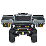 Дитячий електромобіль на акумуляторі Джип Jeep M 5821 з пультом радіокерування для дітей 3-8 років Сірий, фото 8