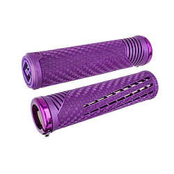 Гріпси ODI CF Grip v2.1 Lock-On Cosmic Purple/Pearl w/PurpleClamp