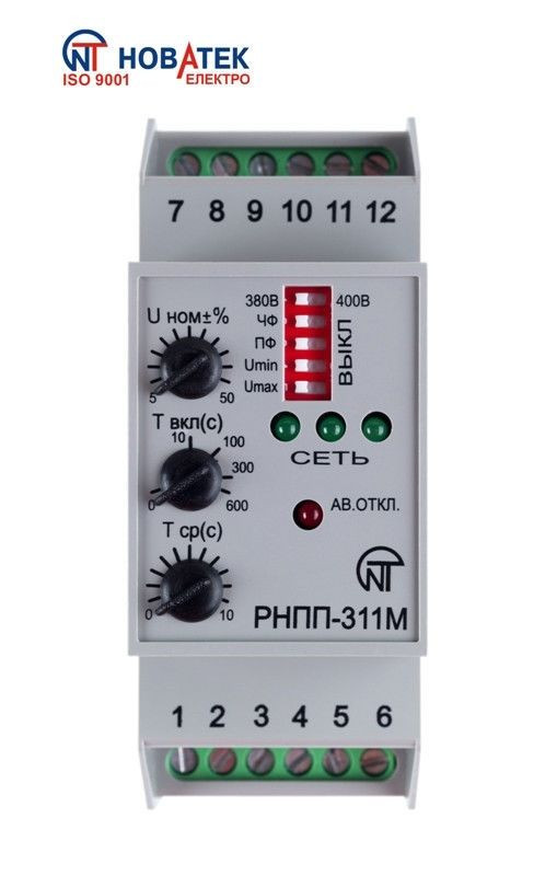 Реле контроля напряжения Новатек-Электро РНПП-311 - купить в интернет-магазине п
