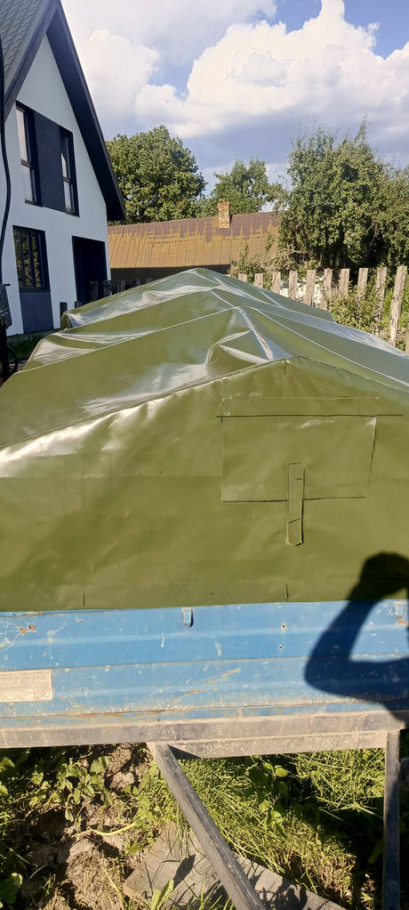 Тканина ПВХ Бельгія 630 г/м2 Колір Хакі - фото покупців 2