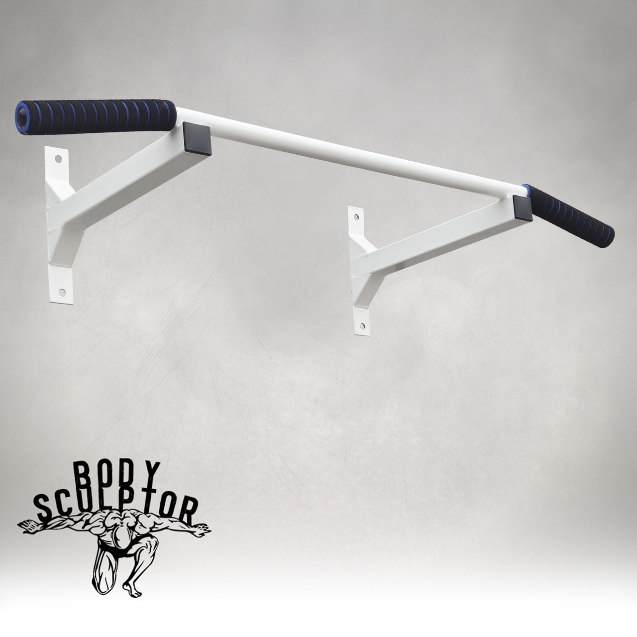 Турнік настінний цільний №1 з м'якими ручками / Білий, фото 1