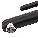 Змішувач для раковини Qtap Grand QTGRABCR001F (k35), одноважільний, низький, Chrome/Black, фото 5