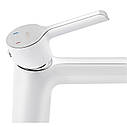 Змішувач для раковини Qtap Grand QTGRAWCR001F (k35), одноважільний, низький, White, фото 4