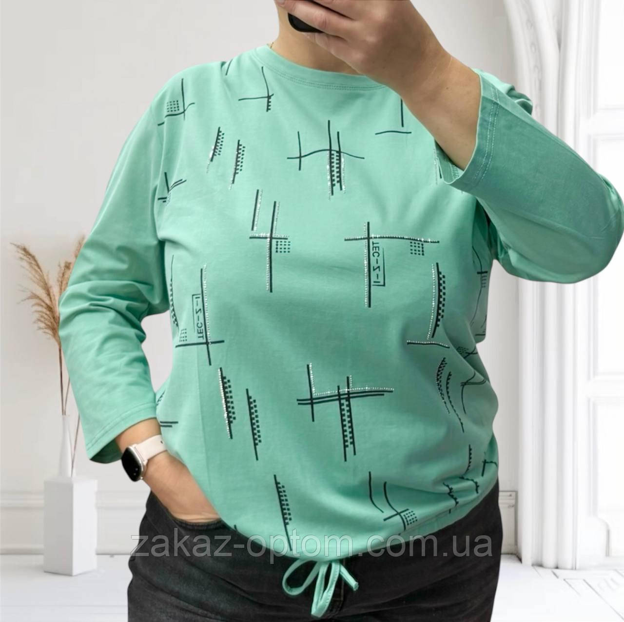 Светр жіночий на зав'язці оптом (50-56) Китай 27077-139318