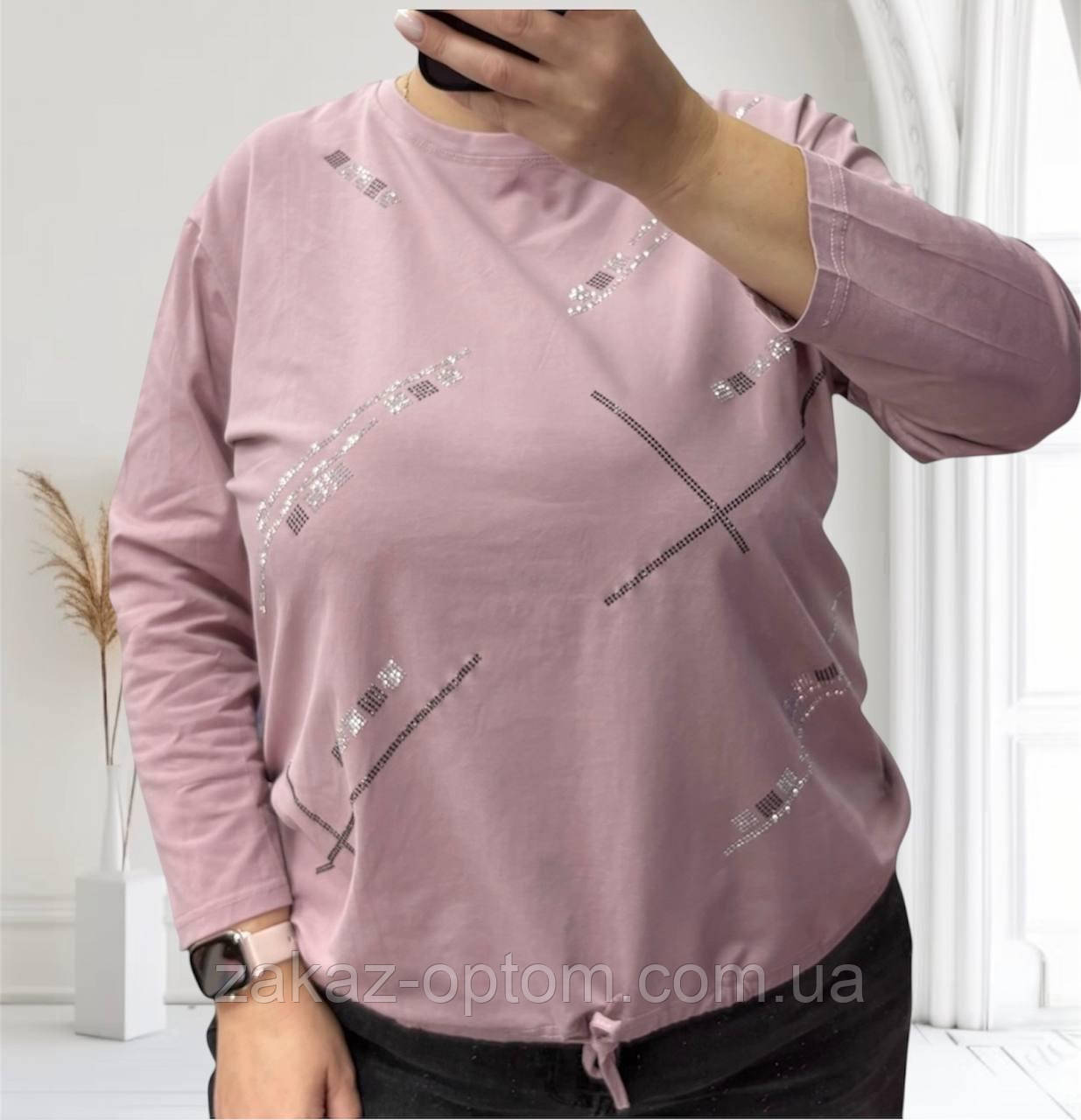 Светр жіночий на зав'язці оптом (50-56) Китай 27095-139319