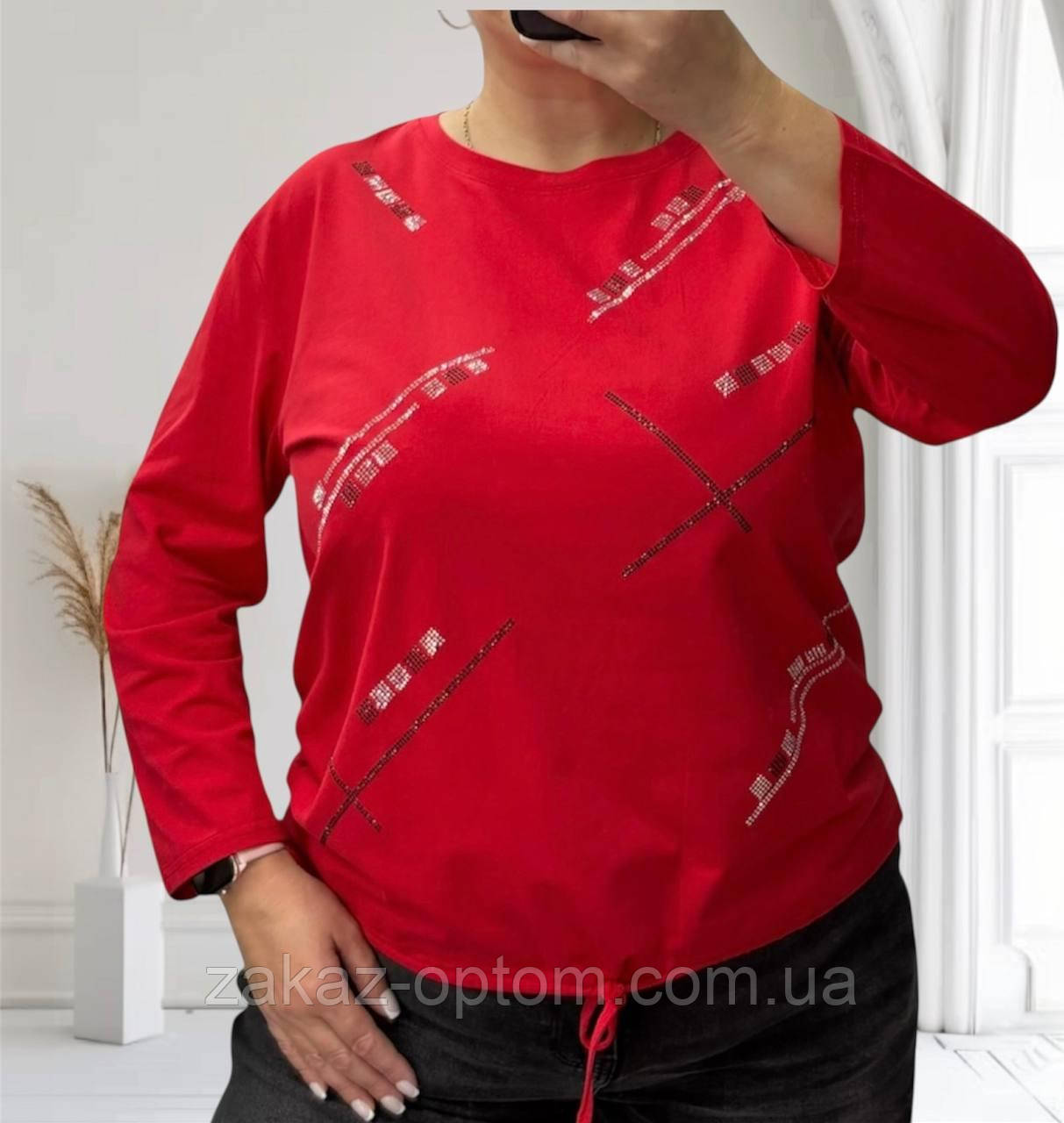 Светр жіночий на зав'язці оптом (50-56) Китай 27095-139320