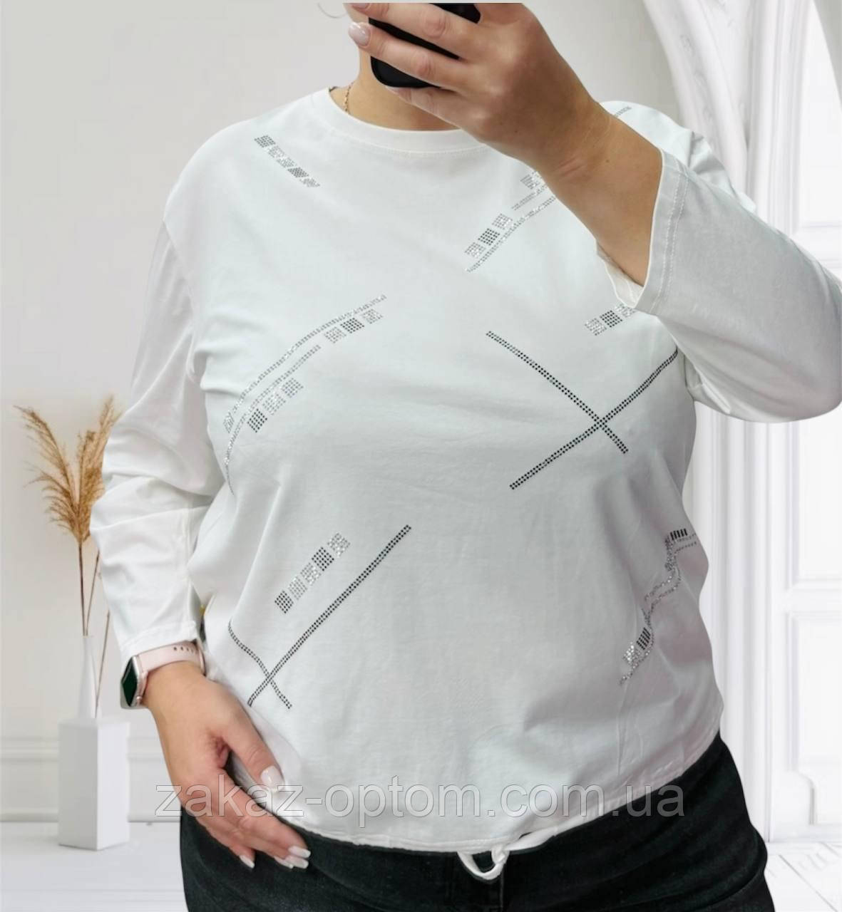 Светр жіночий на зав'язці оптом (50-56) Китай 27095-139321