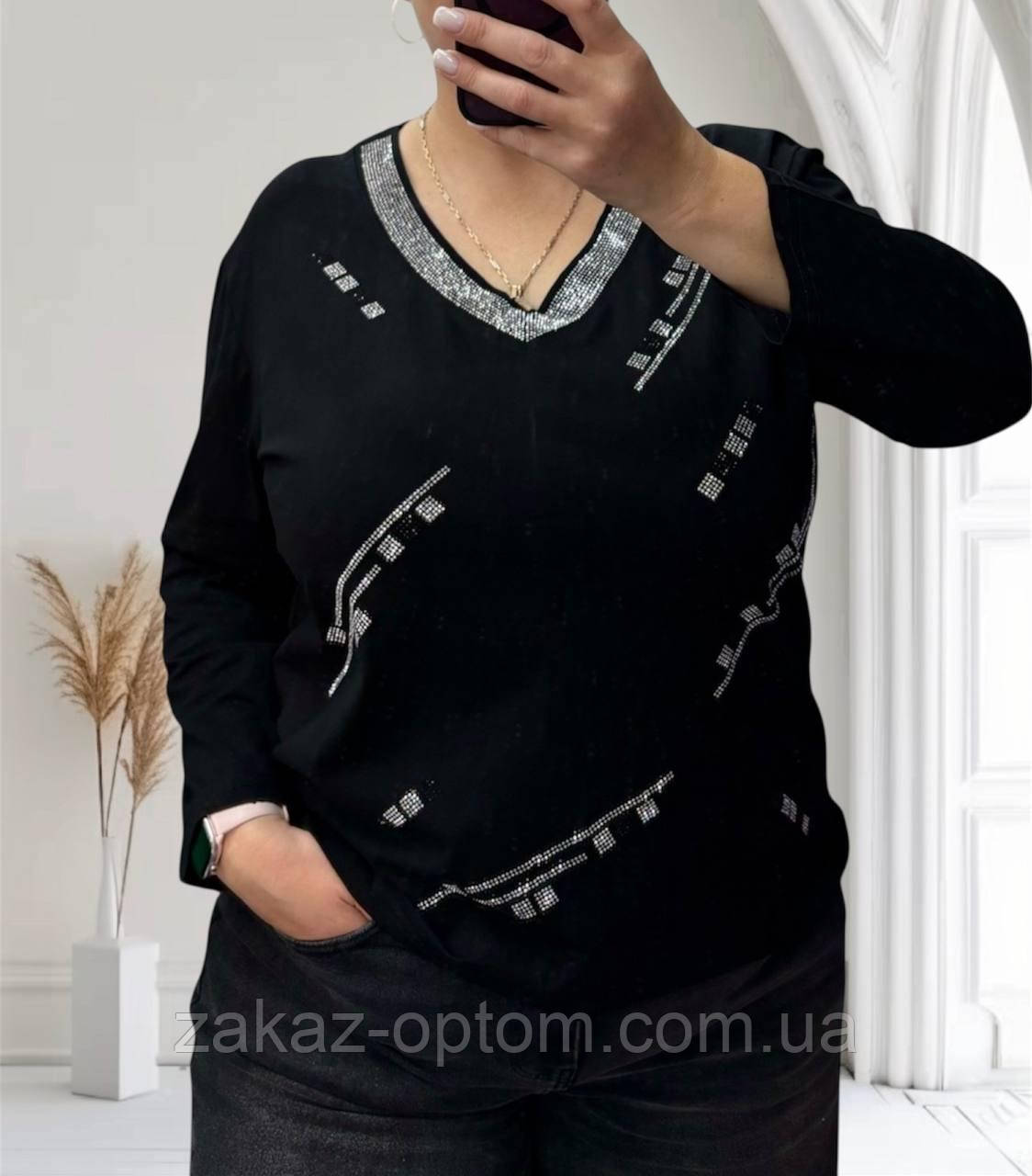 Светр жіночий на зав'язці оптом (50-56) Китай 27096-139329