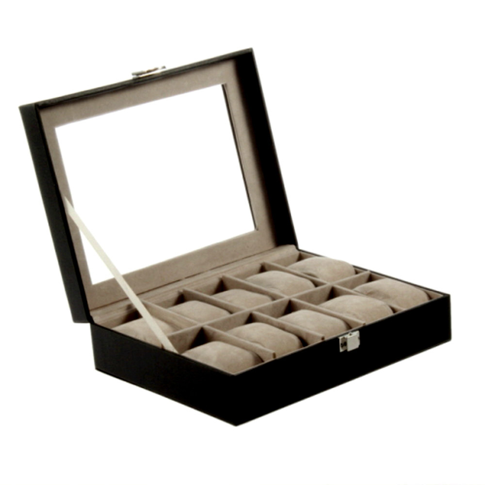 Шкатулка для зберігання годинників та браслетів на 10 клітинок, фото 1