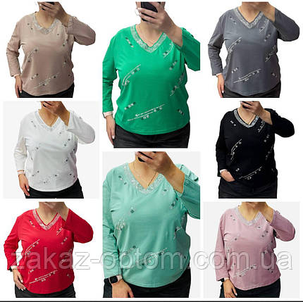 Светр жіночий на зав'язці оптом (50-56) Китай 27096-139331, фото 2