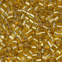 Бісер чеський Preciosa Рубка прозорий блискучий 862 / 17020 калібр 10/0 Світло-золотий 5 грам