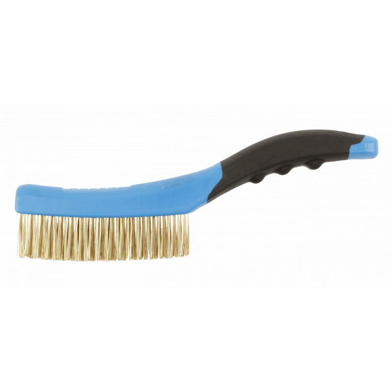 Латунна щітка Hogert 4x16 дротяна для очищення артикул HT3B631, фото 1