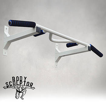 Турнік настінний цільний №2 з м'якими ручками\ Білий