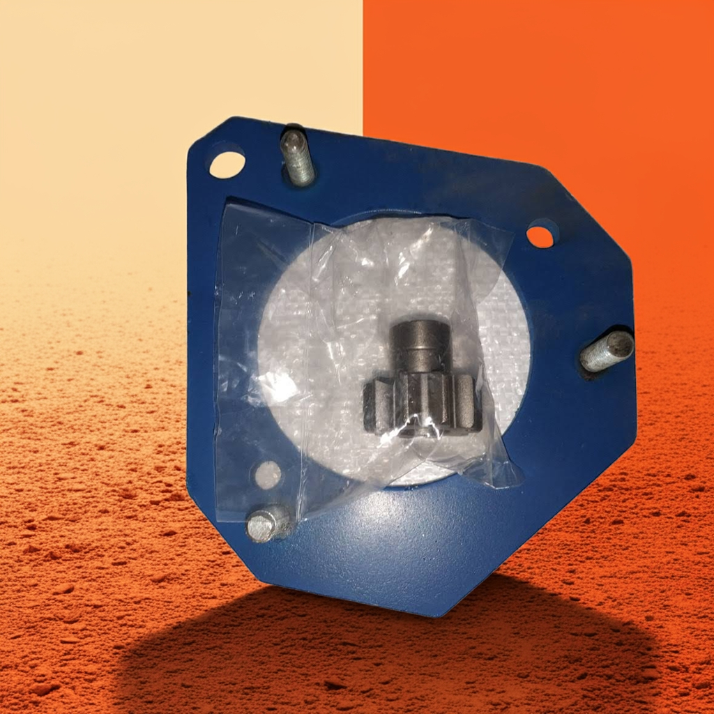 Перехідна плита з шестірнею бендикса для переобладнання трактора МТЗ 80 з ПД-10 на стартер, фото 1