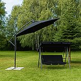 Гойдалка на 3 особи з подушками LEOBRO Black, фото 4