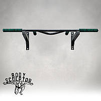 Турнік настінний цільний №2 з м'якими ручками \ Чорний Рівний, фото 2