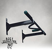 Турнік настінний цільний №2 з м'якими ручками \ Чорний Рівний, фото 3