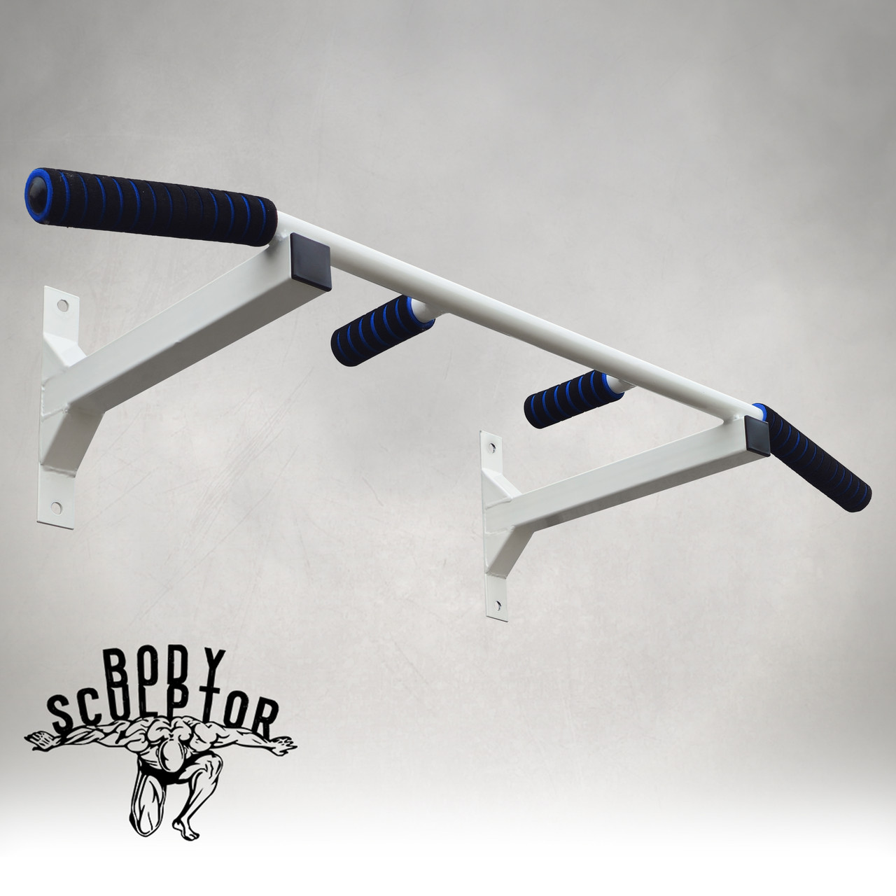 Турнік настінний цільний №1 з м'якими ручками\ Білий, фото 1