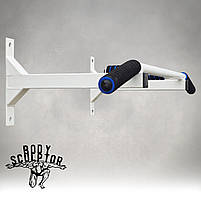 Турнік настінний цільний №1 з м'якими ручками\ Білий, фото 3