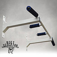 Турнік настінний цільний №1 з м'якими ручками\ Білий, фото 4