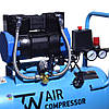 Компресор 180 л/хв, 24 л, 0.8 кВт, 220 В безмасляний повітряний Tesla Weld TW V 180, фото 5